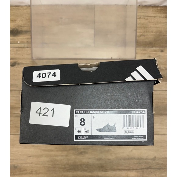 Adidas Cloudfoam Pure 2.0 Mens Black Sneakers Size 8 Athletic Shoes - Picture 8 of 10